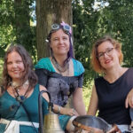 Missy K, Lucinde el Aya und die Lady of Glencoe auf dem Steamrose Festival